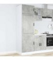 vidaXL Kitchen Cupboard "Porto" Concrete Grey Engineered Wood — Size: 60 x 57 x 207 cm, Model: 1x cupboard