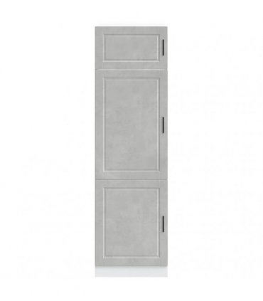 vidaXL Kitchen Cupboard "Porto" Concrete Grey Engineered Wood — Size: 60 x 57 x 207 cm, Model: 1x cupboard