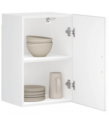 vidaXL Kitchen Wall Cabinet Porto White Engineered Wood — Size: 40 x 31 x 60 cm, Model: 1x wall cabinet (1 door)