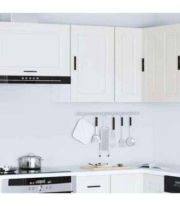 vidaXL Kitchen Wall Cabinet Porto White Engineered Wood — Size: 40 x 31 x 60 cm, Model: 1x wall cabinet (1 door)