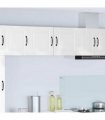 vidaXL Wall Cabinet PORTO 2 pcs High Gloss White 40 x 31 x 40 cm — Model: 2x wall cabinet (1 door)