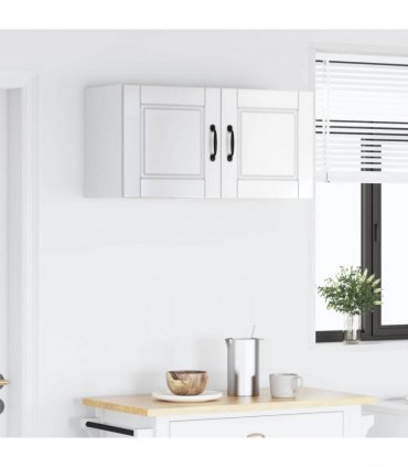 vidaXL Wall Cabinet PORTO 2 pcs High Gloss White 40 x 31 x 40 cm — Model: 2x wall cabinet (1 door)
