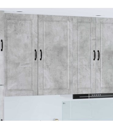 vidaXL Wall Cabinet PORTO Concrete Grey 50 x 31 x 100 cm — Model: 1x wall cabinet (1 door)