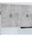 vidaXL Wall Cabinet PORTO Concrete Grey 50 x 31 x 100 cm — Model: 1x wall cabinet (1 door)