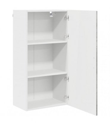 vidaXL Wall Cabinet PORTO Concrete Grey 50 x 31 x 100 cm — Model: 1x wall cabinet (1 door)