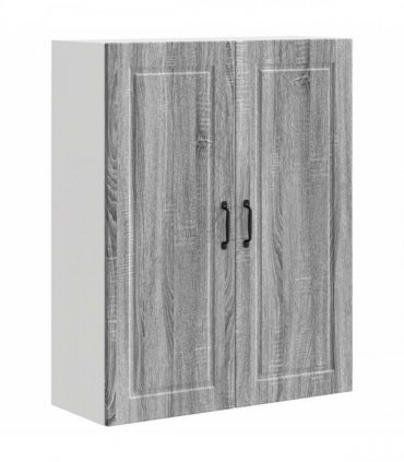 vidaXL Wall Cabinet PORTO Grey Sonoma 80 x 31 x 100 cm Engineered Wood — Model: 1x wall cabinet (2 doors)