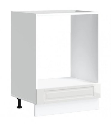 vidaXL Oven Cabinet Porto High Gloss White Engineered Wood — Size: 60 x 46 x 81.5 cm, Model: 1x oven cabinet