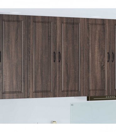 vidaXL Wall Cabinet PORTO Brown Oak 80 x 31 x 100 cm Engineered Wood — Model: 1x wall cabinet (2 doors)
