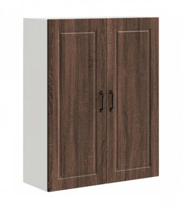 vidaXL Wall Cabinet PORTO Brown Oak 80 x 31 x 100 cm Engineered Wood — Model: 1x wall cabinet (2 doors)