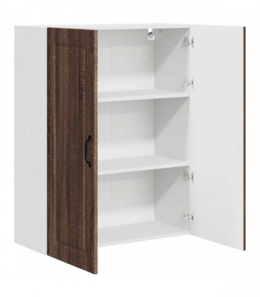 vidaXL Wall Cabinet PORTO Brown Oak 80 x 31 x 100 cm Engineered Wood — Model: 1x wall cabinet (2 doors)