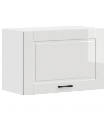 vidaXL Kitchen Wall Cabinet Porto High Gloss White Engineered Wood — Size: 60 x 31 x 40 cm, Model: 1x wall cabinet (1 flap door)