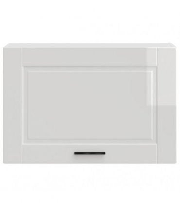 vidaXL Kitchen Wall Cabinet Porto High Gloss White Engineered Wood — Size: 60 x 31 x 40 cm, Model: 1x wall cabinet (1 flap door)