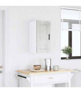 vidaXL Kitchen Wall Cabinet Porto Concrete Grey Engineered Wood — Size: 30 x 31 x 60 cm, Model: 1x wall cabinet (1 door)