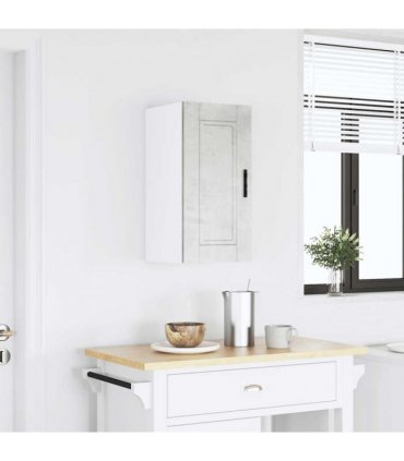 vidaXL Kitchen Wall Cabinet Porto Concrete Grey Engineered Wood — Size: 30 x 31 x 60 cm, Model: 1x wall cabinet (1 door)