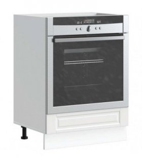 vidaXL Oven Cabinet Porto White Engineered Wood — Size: 60 x 46 x 81.5 cm, Model: 1x oven cabinet