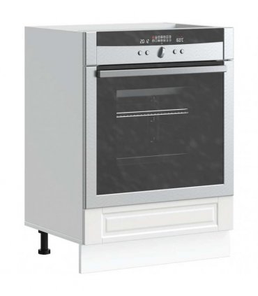 vidaXL Oven Cabinet Porto White Engineered Wood — Size: 60 x 46 x 81.5 cm, Model: 1x oven cabinet