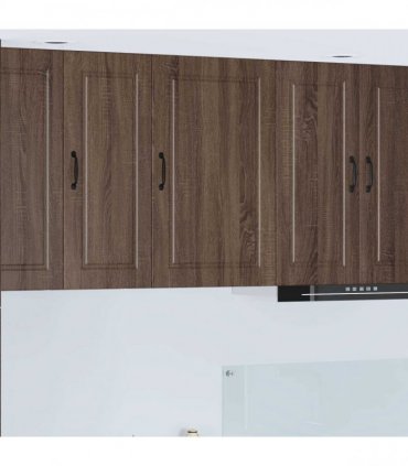vidaXL Wall Cabinet PORTO Brown Oak 50 x 31 x 80 cm Engineered Wood — Model: 1x wall cabinet (1 door)