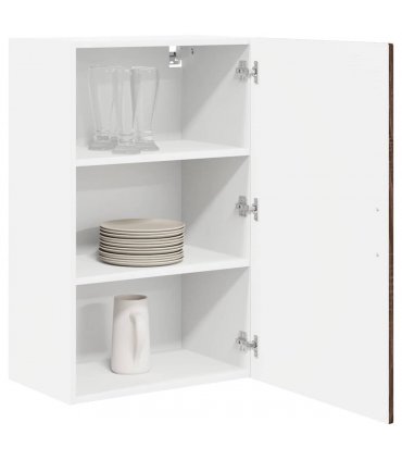 vidaXL Wall Cabinet PORTO Brown Oak 50 x 31 x 80 cm Engineered Wood — Model: 1x wall cabinet (1 door)