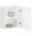 vidaXL Kitchen Wall Cabinet Porto White Engineered Wood — Size: 50 x 31 x 60 cm, Model: 1x wall cabinet (1 door)