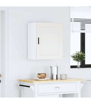 vidaXL Kitchen Wall Cabinet Porto White Engineered Wood — Size: 50 x 31 x 60 cm, Model: 1x wall cabinet (1 door)