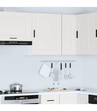 vidaXL Kitchen Wall Cabinet Porto White Engineered Wood — Size: 50 x 31 x 60 cm, Model: 1x wall cabinet (1 door)