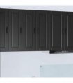 vidaXL Wall Cabinet PORTO Black 30 x 31 x 80 cm Engineered Wood — Model: 1x wall cabinet (1 door)