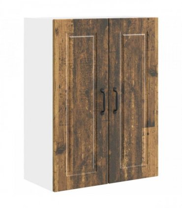 vidaXL Wall Cabinet PORTO Old Wood 60 x 31 x 80 cm Engineered Wood — Model: 1x wall cabinet (2 doors)
