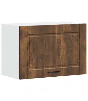 vidaXL Kitchen Wall Cabinet Porto Smoked Oak Engineered Wood — Size: 60 x 31 x 40 cm, Model: 1x wall cabinet (1 flap door)