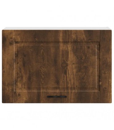 vidaXL Kitchen Wall Cabinet Porto Smoked Oak Engineered Wood — Size: 60 x 31 x 40 cm, Model: 1x wall cabinet (1 flap door)