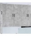 vidaXL Wall Cabinet PORTO Concrete Grey 40 x 31 x 100 cm — Model: 1x wall cabinet (1 door)