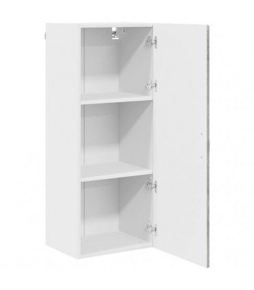 vidaXL Wall Cabinet PORTO Concrete Grey 40 x 31 x 100 cm — Model: 1x wall cabinet (1 door)