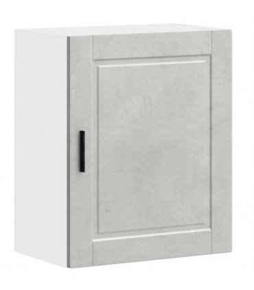 vidaXL Kitchen Wall Cabinets 2 pcs Porto Concrete Grey Engineered Wood — Size: 50 x 31 x 60 cm, Model: 2x wall cabinet (1 door)