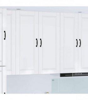 vidaXL Wall Cabinet PORTO High Gloss White 40 x 31 x 100 cm — Model: 1x wall cabinet (1 door)