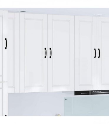 vidaXL Wall Cabinet PORTO High Gloss White 40 x 31 x 100 cm — Model: 1x wall cabinet (1 door)