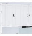 vidaXL Wall Cabinet PORTO High Gloss White 40 x 31 x 100 cm — Model: 1x wall cabinet (1 door)