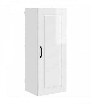 vidaXL Wall Cabinet PORTO High Gloss White 40 x 31 x 100 cm — Model: 1x wall cabinet (1 door)