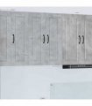 vidaXL Wall Cabinet PORTO Concrete Grey 60 x 31 x 80 cm — Model: 1x wall cabinet (2 doors)