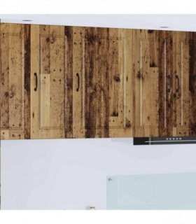 vidaXL Wall Cabinet PORTO Old Wood 50 x 31 x 80 cm Engineered Wood — Model: 1x wall cabinet (1 door)