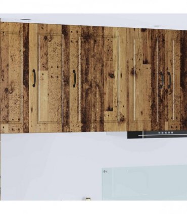 vidaXL Wall Cabinet PORTO Old Wood 50 x 31 x 80 cm Engineered Wood — Model: 1x wall cabinet (1 door)