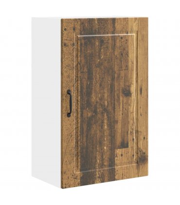 vidaXL Wall Cabinet PORTO Old Wood 50 x 31 x 80 cm Engineered Wood — Model: 1x wall cabinet (1 door)