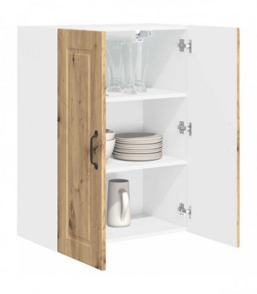 vidaXL Wall Cabinet PORTO Artisan Oak 60 x 31 x 80 cm Engineered Wood — Model: 1x wall cabinet (2 doors)