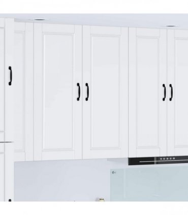 vidaXL Wall Cabinet PORTO White 40 x 31 x 100 cm Engineered Wood — Model: 1x wall cabinet (1 door)