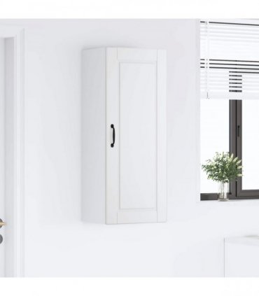 vidaXL Wall Cabinet PORTO White 40 x 31 x 100 cm Engineered Wood — Model: 1x wall cabinet (1 door)