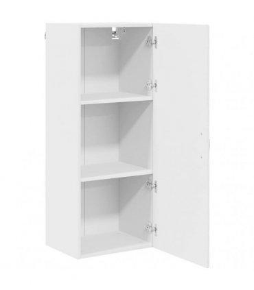 vidaXL Wall Cabinet PORTO White 40 x 31 x 100 cm Engineered Wood — Model: 1x wall cabinet (1 door)
