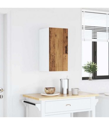 vidaXL Kitchen Wall Cabinet Porto Old Wood Engineered Wood — Size: 30 x 31 x 60 cm, Model: 1x wall cabinet (1 door)