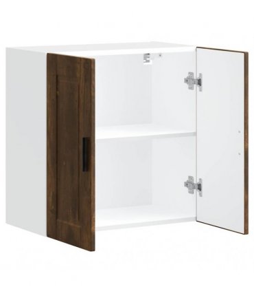 vidaXL Kitchen Wall Cabinet Porto Smoked Oak Engineered Wood — Size: 60 x 31 x 60 cm, Model: 1x wall cabinet (2 doors)