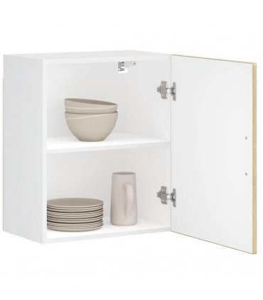 vidaXL Kitchen Wall Cabinet Porto Sonoma Oak Engineered Wood — Size: 50 x 31 x 60 cm, Model: 1x wall cabinet (1 door)