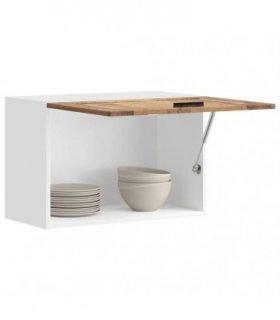 vidaXL Kitchen Wall Cabinet Porto Old Wood Engineered Wood — Size: 60 x 31 x 40 cm, Model: 1x wall cabinet (1 flap door)