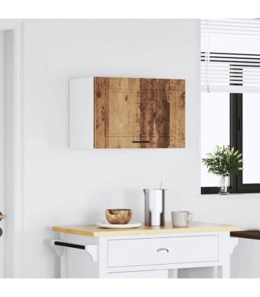 vidaXL Kitchen Wall Cabinet Porto Old Wood Engineered Wood — Size: 60 x 31 x 40 cm, Model: 1x wall cabinet (1 flap door)