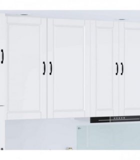 vidaXL Wall Cabinet PORTO White 50 x 31 x 100 cm Engineered Wood — Model: 1x wall cabinet (1 door)